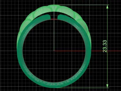 Jewelry ring 453 3D print model
