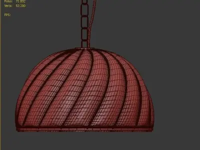 Hanging lamp LOFT HOUSE P-165 3D model