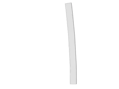 Concrete Curb Radius 8 m Inner 100 20 8 3D model