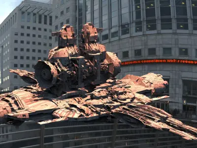 Alien Gunship Cannons  3D model