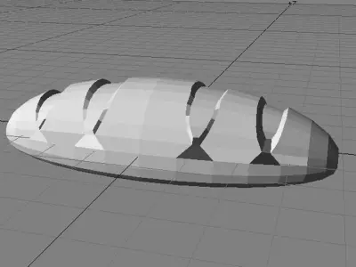 Bread - Frenchbread 3D model