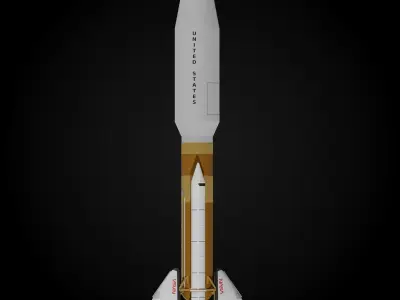 Martin Marietta Unmanned Launch Vehicle 3D model