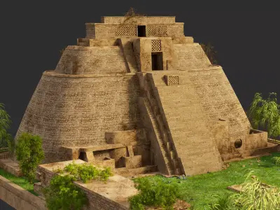 Uxmal Pyramid 3D model