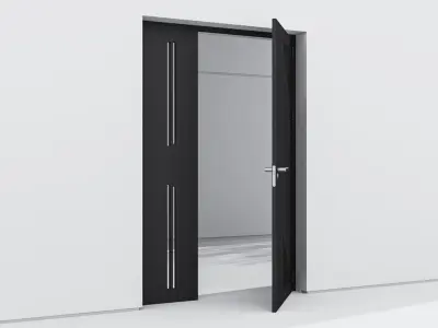 Aluminium door 114 3D model