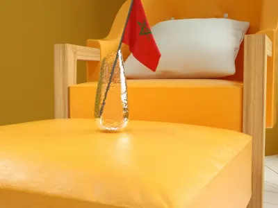 yellow room  3D model purchase