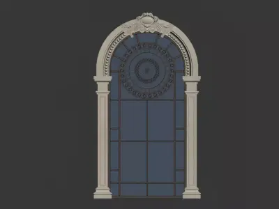 European-style doors and windows 3D model