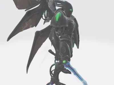 robot alien 2 3D model