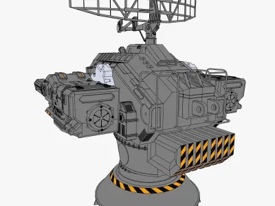 Heavy laser 3d model 3D model