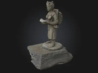 Scholars Journey Vintage Study Display 3D model