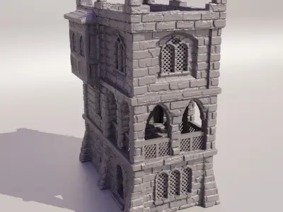 Traditional Desert House Tabletop Terrain 28 mm 3D print model
