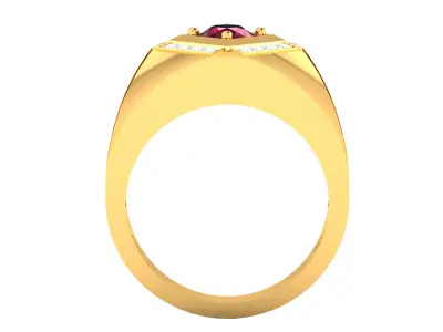 Mens  Ring  Render 3dm STL OBJ FBX Details 3D print model