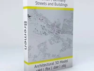 Bremen Streets and Buildings 3D model