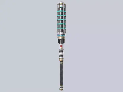 Scifi Powerbat Low-poly 3D model