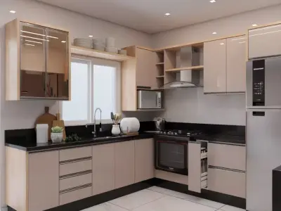 kitchen and dining  3D model