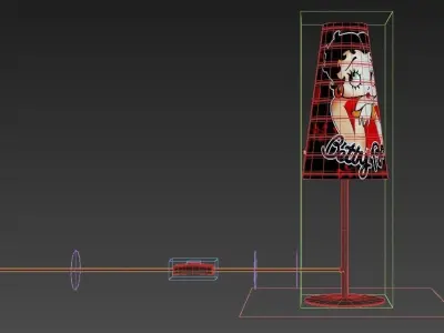 LAMP BEDSIDE-Betty Boop 3D model