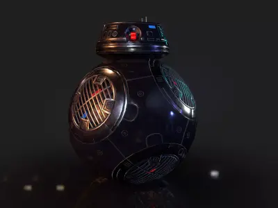 First Order BB-09 Low-poly 3D model