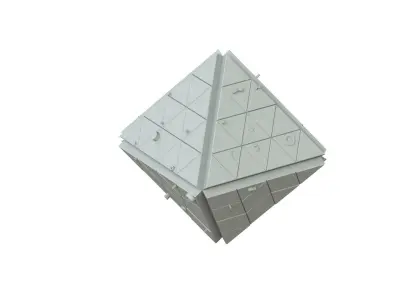 Sci Fi Object No 1879 Low Poly Low-poly 3D model