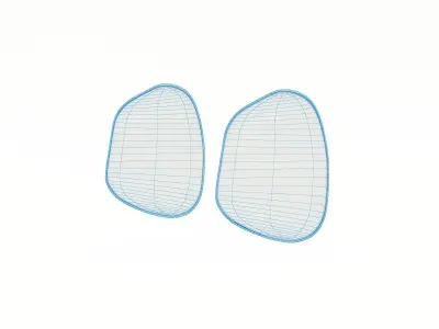 Modern Wall Mirror 3D model
