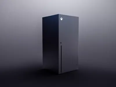 Xbox Series X Low-poly 3D model