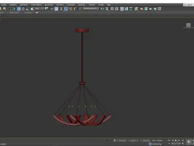 Swing Time LED Pendant Light Low-poly 3D model