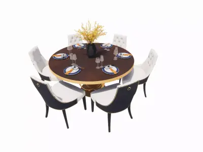 dining table 3D print model