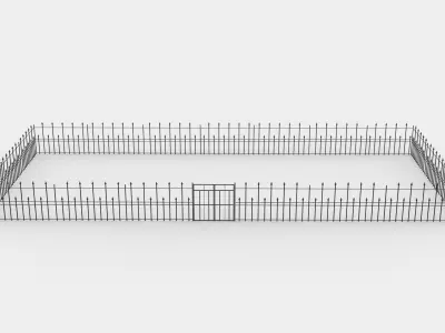 Railing Fence 3D model