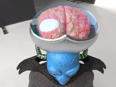 Realistic Alien 3D model