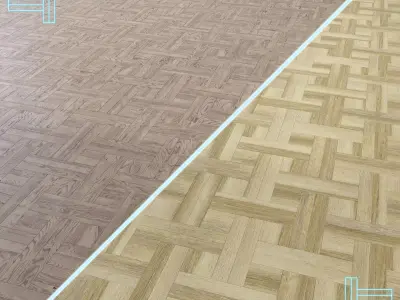 Parquet - Laminate - Wooden floor 2 in 1 Low-poly 3D model 153