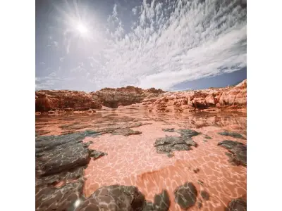 Tileable Rocky And Sandy Beach Desert Terrain 3D Model Low-poly 3D model