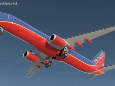  Southwest Airlines Boeing 737-900 ER with Cabin and Doors 