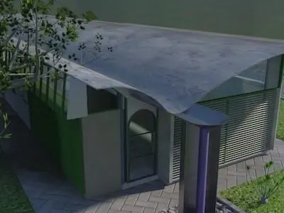 Magney House Mental Ray 3D model