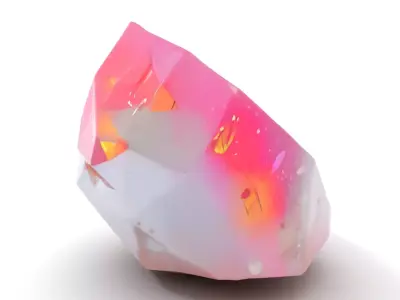 Radiant Pink Gemstone model pack Texture