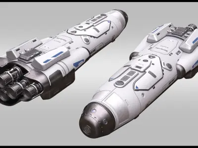  Sci Fi Space Shuttle 