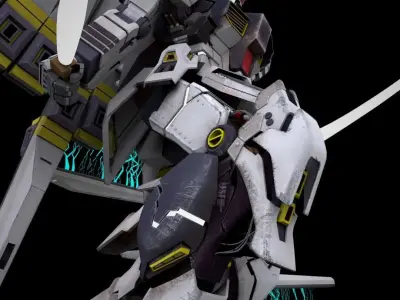 Gundam Robot 3D model by czquan-0416