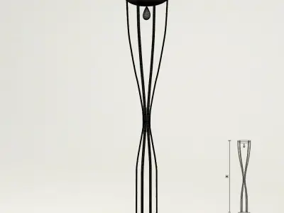 Masiero 7600 STL2 floor lamp 3D model