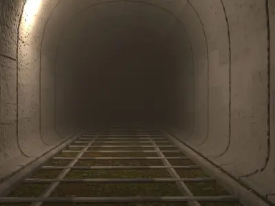 Train Tunnel 3D model