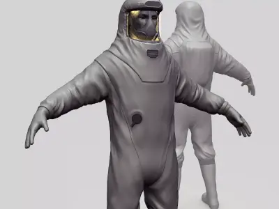 Biohazard protection suit  3D model