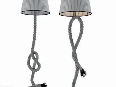 Floor lamp Rope 160 3D model