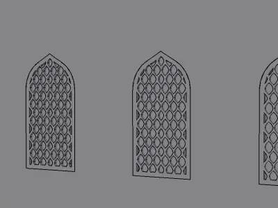 mosque window Free 3D model