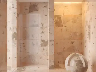 Marble wall 183 3D model