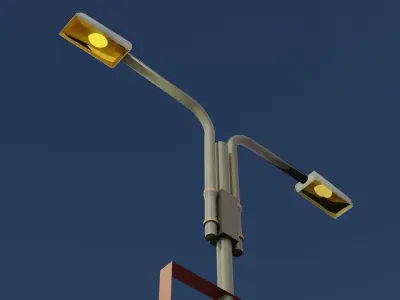 3D street light 3D model