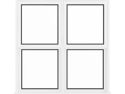 White Window 03 3D model