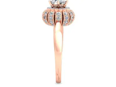 Women Ring  Render 3dm STL OBJ FBX Details 3D print model 207