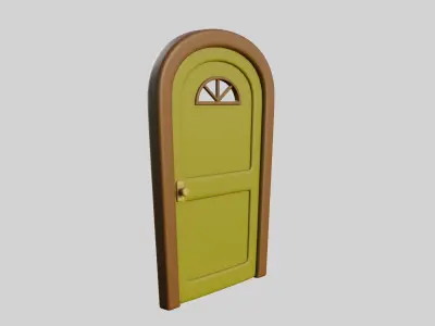 Cartoon Door 14b 3D model