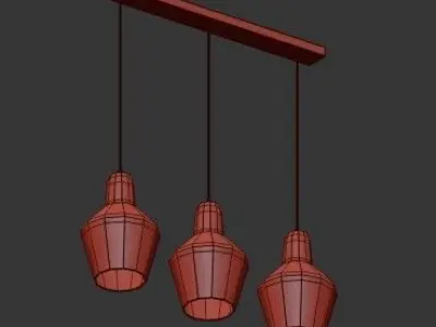 HUDSON CONE PENDANTS 3D model