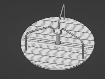 Carrousell Photogrammetry Low-poly 3D model