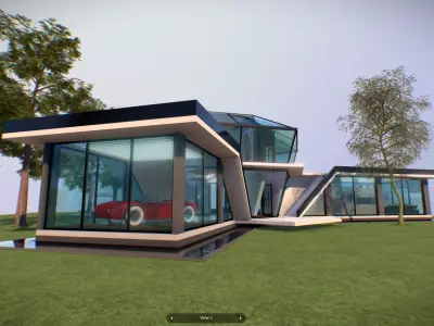 P0008 Archicad 3d Model Diamond Residence Concept 3D model