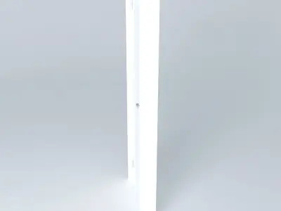 Simple  white door Free 3D model