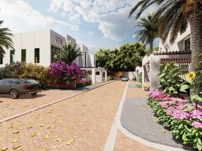 House Compound Concept 3D model