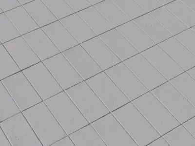 Mud Brown Cement Pavers PBR Texture Texture